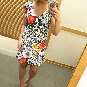 Loft floral sleeveless dress